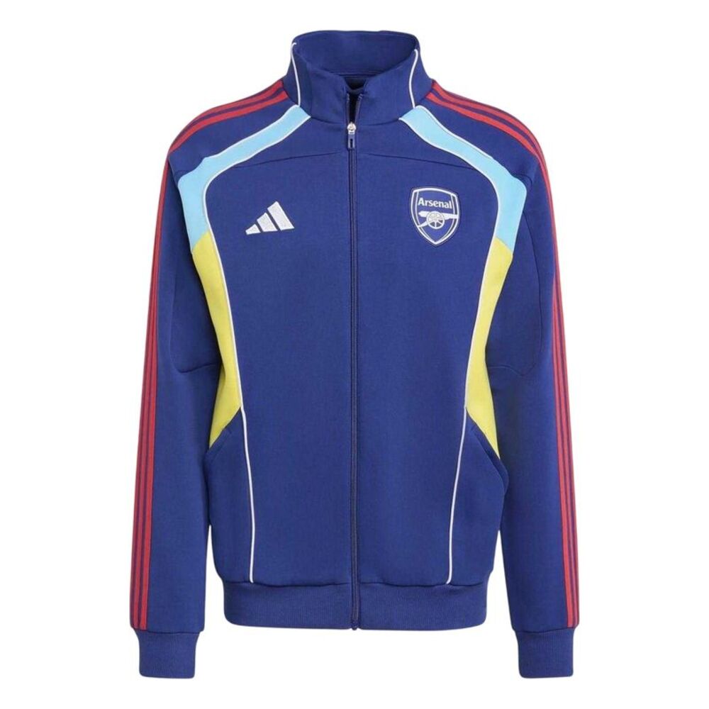 Arsenal FC Unisex Adult Gunners Cotton Sport Track Top / Blue/Yellow